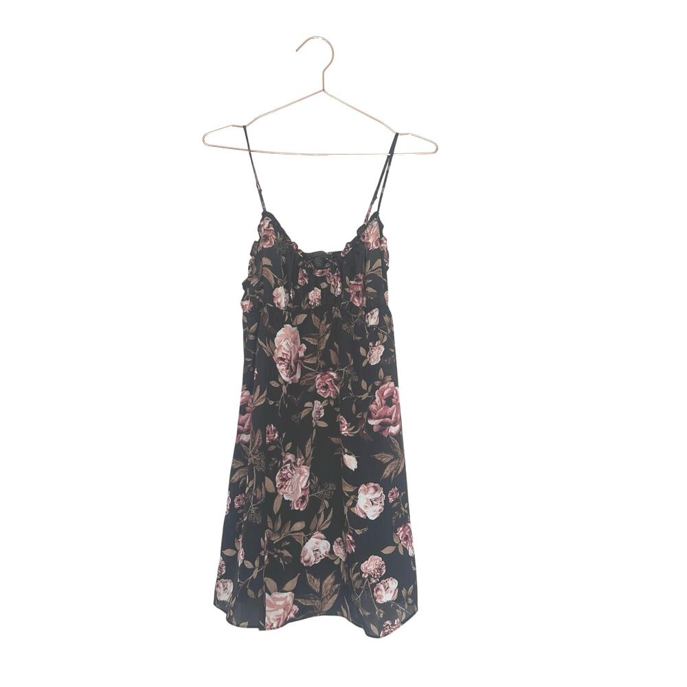 Midnight bakery floral chemise size small  adjustable straps